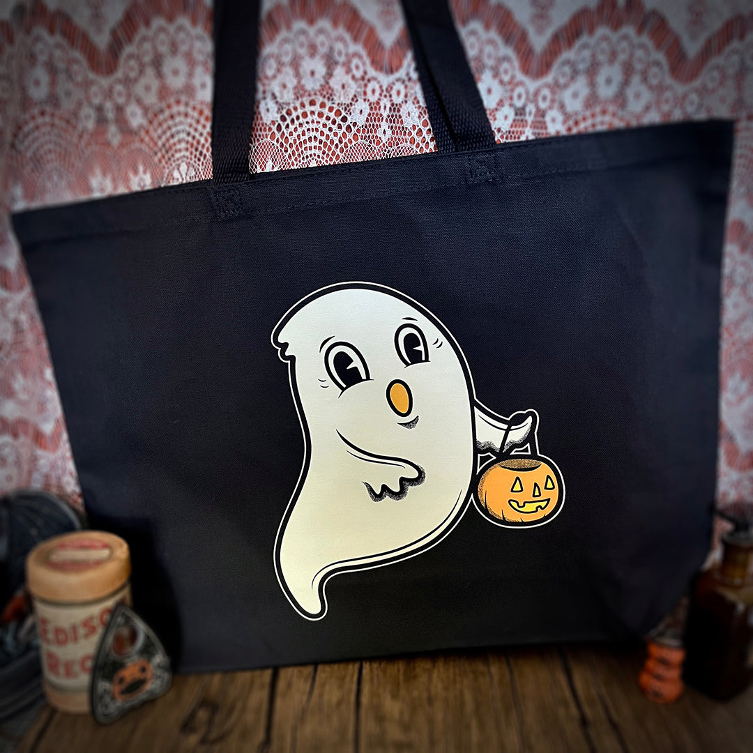 Vintage Ghost Tote Bag