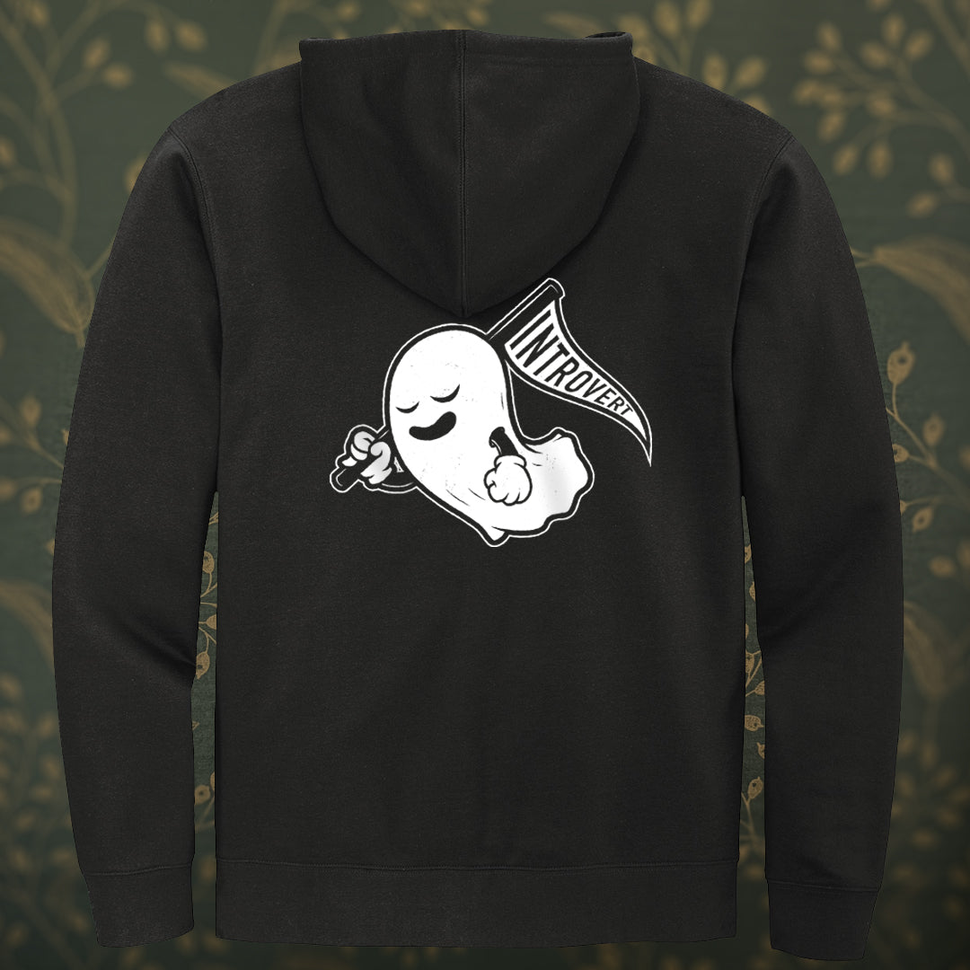 Introvert Ghost Zip-up Hoodie