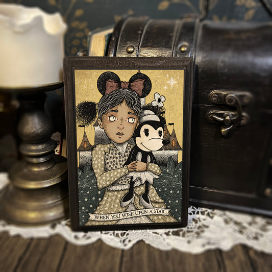 Minnie Mouse Orphan (wood print)