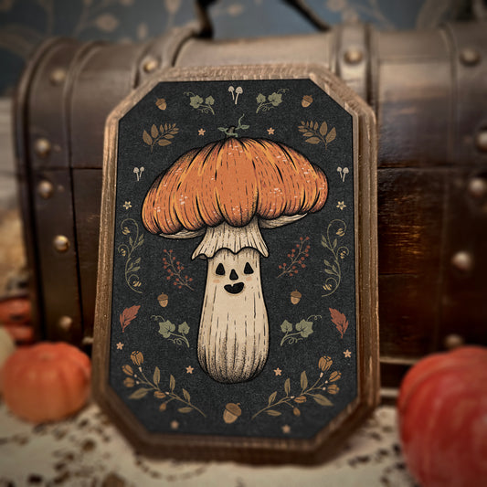 Pumpkin Mushroom Cap (wood)