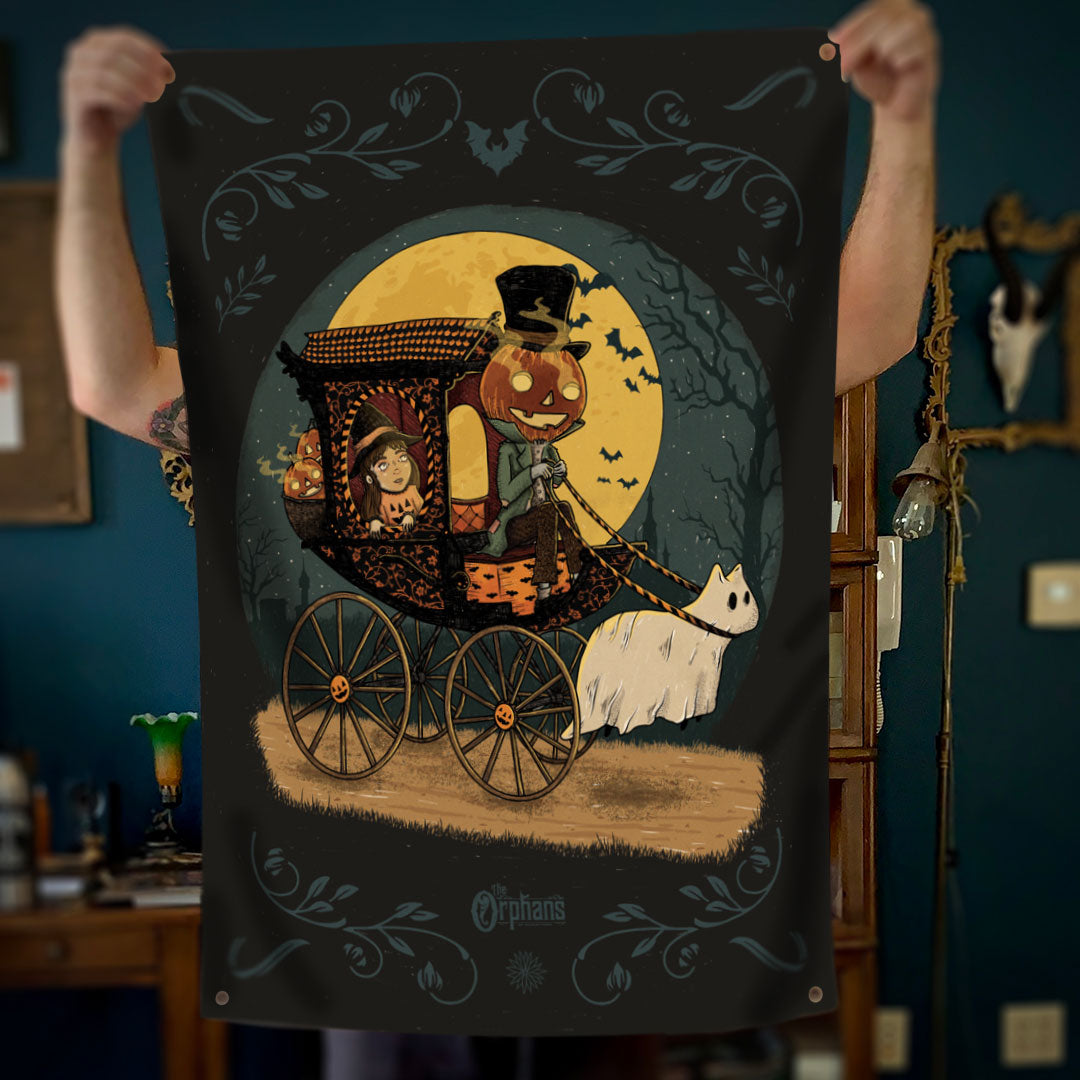 Carriage to Halloweentown (tapestry)